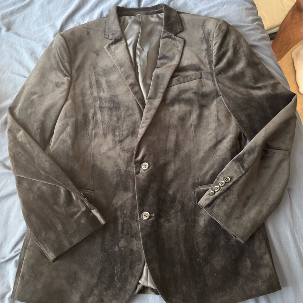 jf j.ferrar Velvet Blazer in Brown